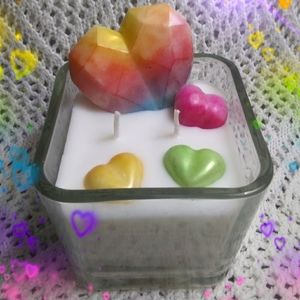 Rainbow Handmade Candle